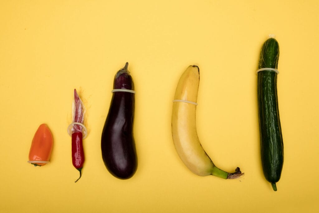 いろんな形と大きさの野菜